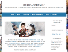 Tablet Screenshot of morissaschwartz.com